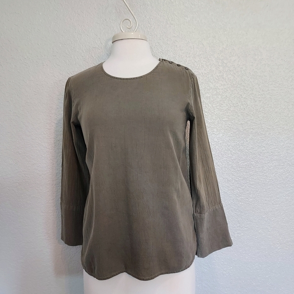 James Perse Tops - James Perse Olive Green Casual Top Size 1